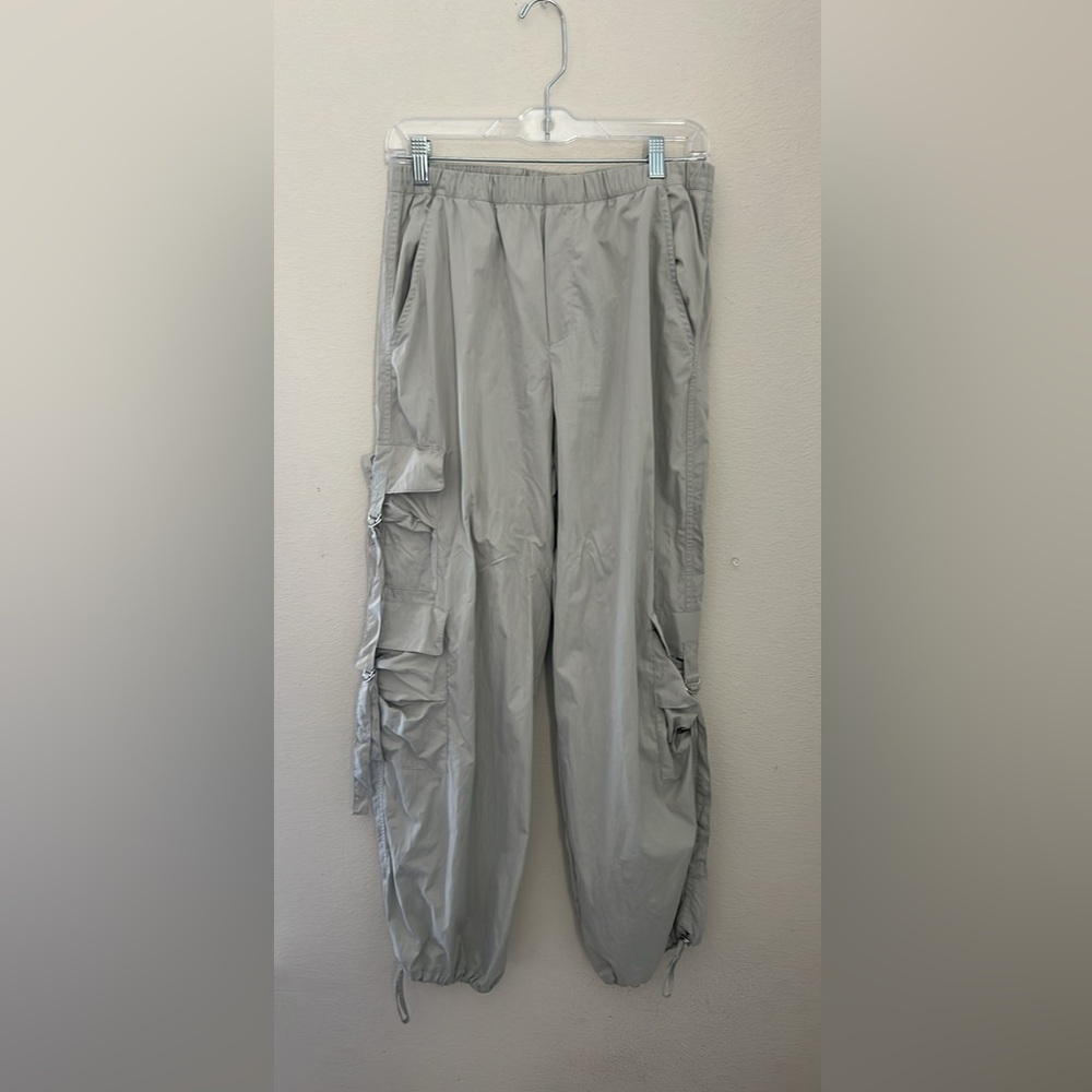 Zara Women's Light Gray Skinny Cargo Pants